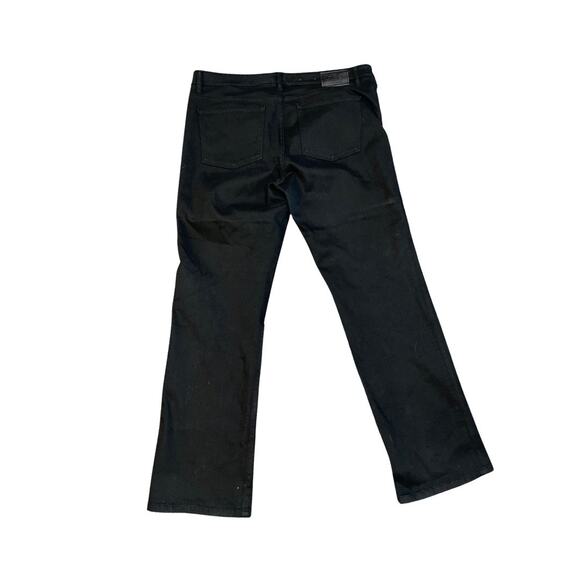 LRL Lauren Jeans Black High Rise Straight Leg Plus Size 16 Classic Denim - Picture 2 of 4